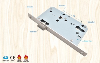 Euro Mortise Lock Body - Passage Lock