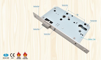 Euro Mortise Lock Body - Night Latch Lock