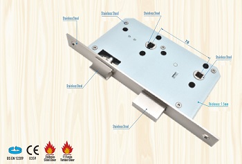 Euro Mortise Lock Body - Bathroom Lock