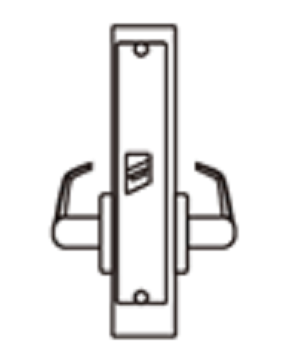 ANSI Commercial Mortise Lock - Privacy Lock with Coin Turn Outside 浴室鎖