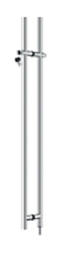Glass Door Pull Handle with Lock Function