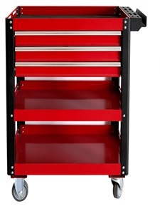 Three Drawers & Three Shelves Tool Trolley Cart