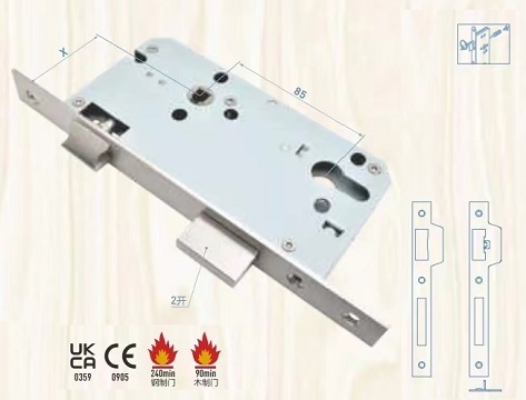 Euro Mortise Lock Body - Sash Lock