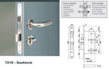 Euro Mortise Lock  - Sashlock