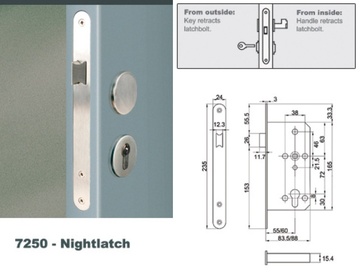 Euro Mortise Lock - Nightlatch Lock