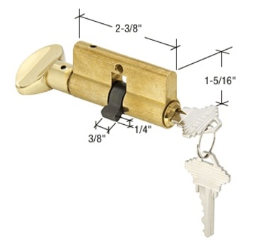 Euro Profile Single Cylinder - (Schlage Keyway)